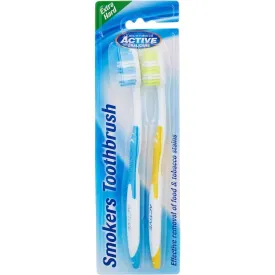 Oral Care Smokers Stain Remover Toothbrushes 2 Pcs