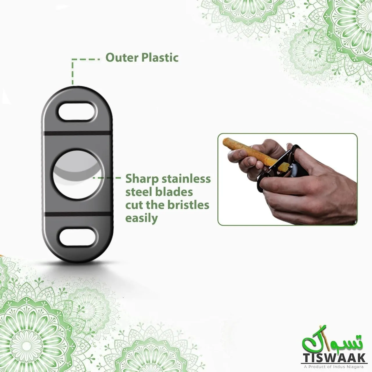 Pack of 6 Miswak Sticks with Miswak Cutter