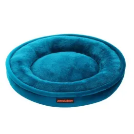 Peacock Blue Moscow Round Bed - 60cm x 60cm x 14cm