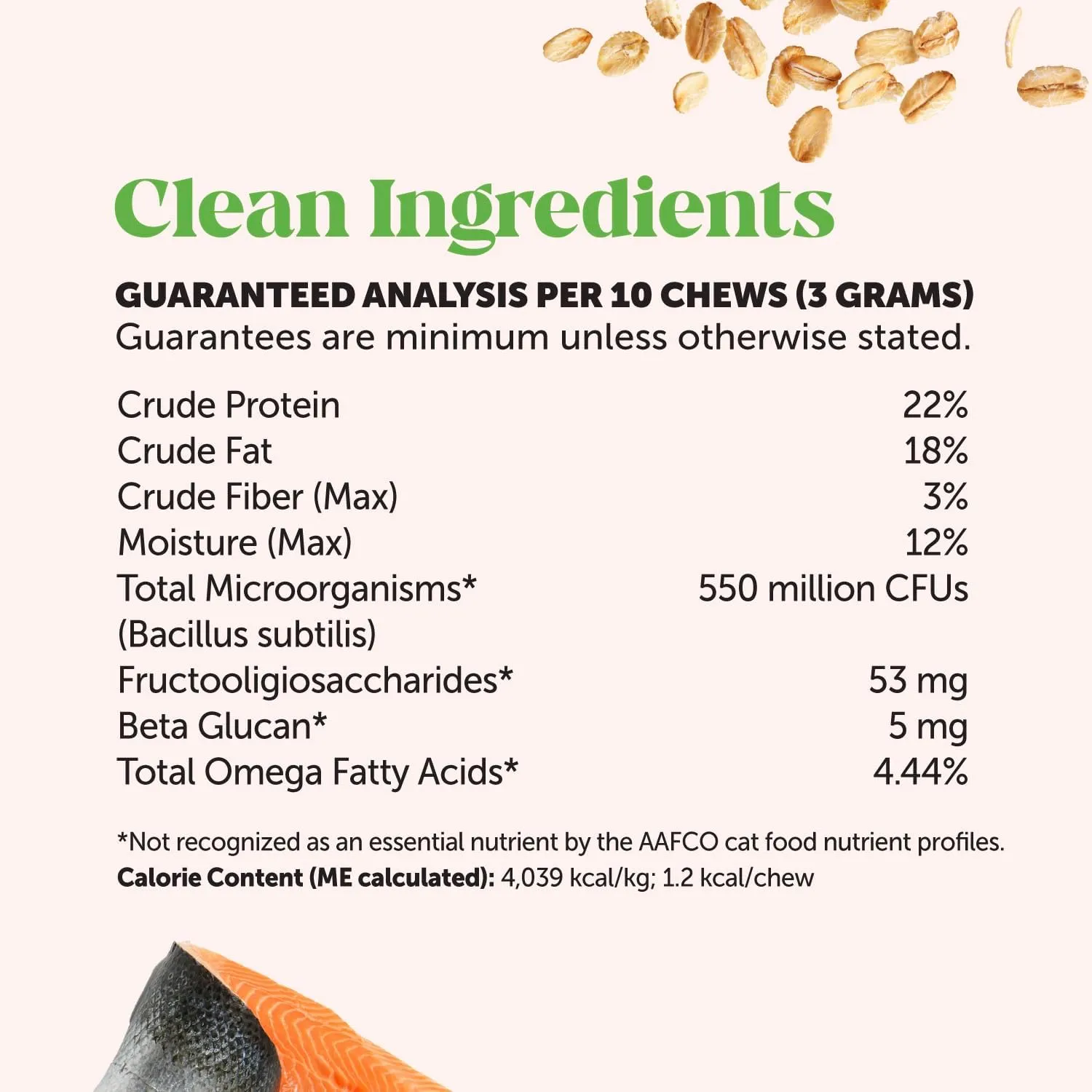 Pet Honesty Cat Probiotics Gut   Immune Health Crunchy & Creamy Chews - Digestive Health, Supports Gut Health, Immunity, Healthy Digestion   Cat Constipation Relief - Chicken 30-Day Supply