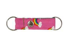 Pink Rainbow Snappy Keychain - 1022