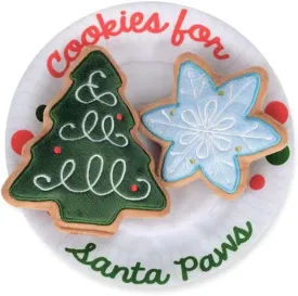 P.L.A.Y. Cute Plush Dog Toys - Merry Woofmas Christmas Themed Durable Squeaker Chew Toy, Great for Puppies & Small, Medium, Large Dogs - Machine Washable, Recycled Materials (Christmas Eve Cookies)
