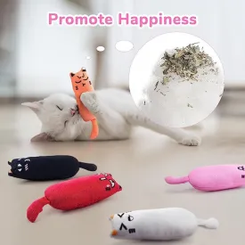 plush cat toys catnip chewing teeth catmint claw bite playing cats supply ✈️ free.shipping