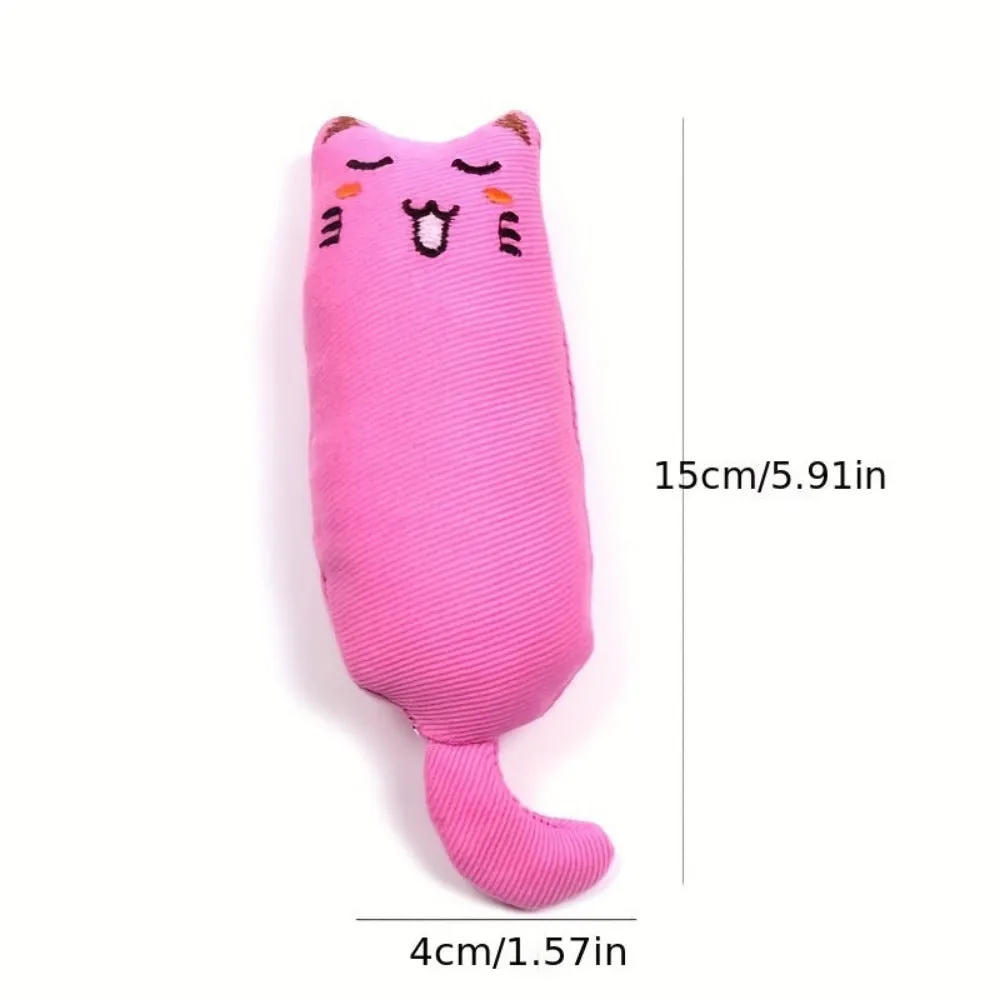plush cat toys catnip chewing teeth catmint claw bite playing cats supply ✈️ free.shipping