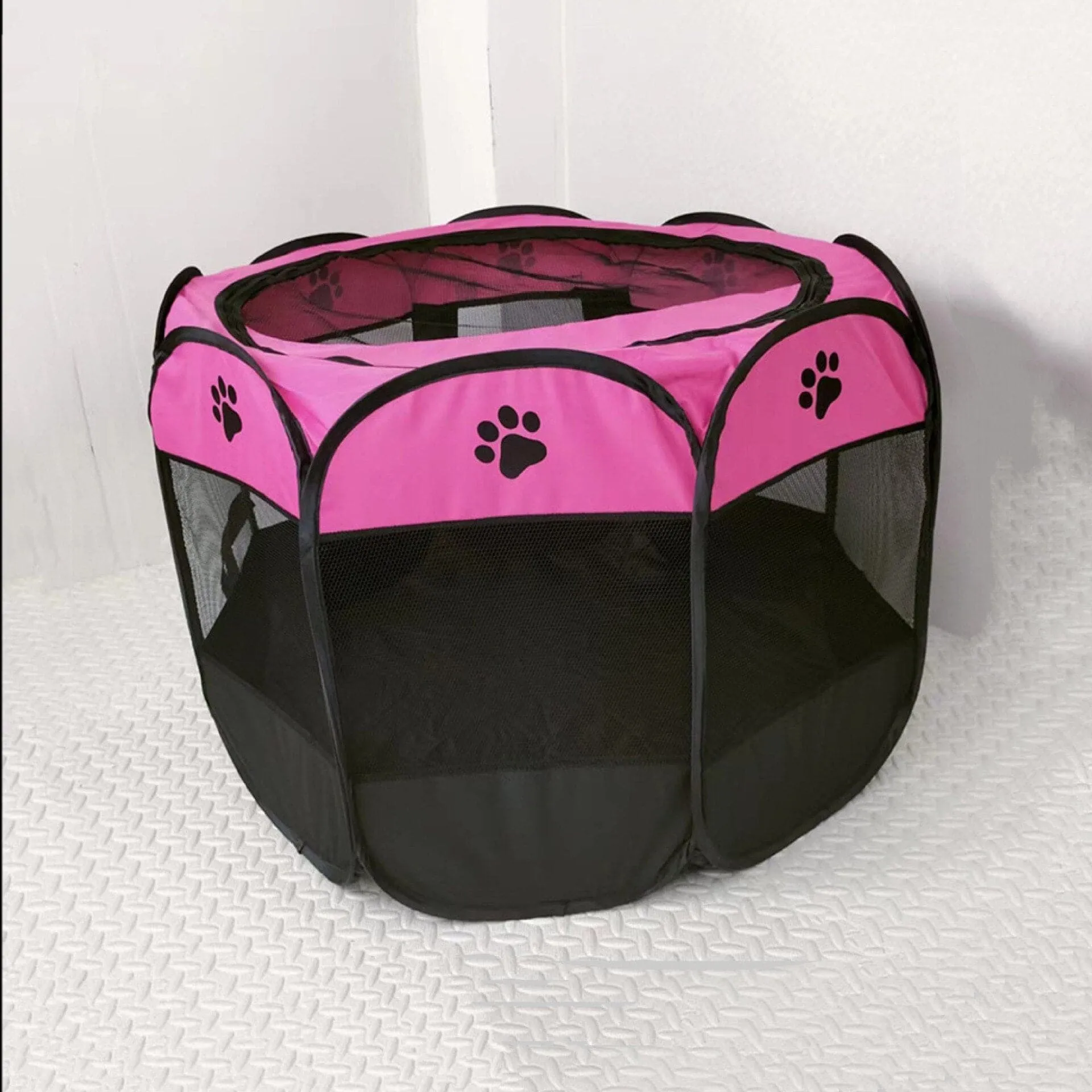 Portable Folding Pet Tent Dog House Octagonal Cage For Cat Tent Playpen Puppy Kennel Easy Operation Fence Outdoor Big Dogs House