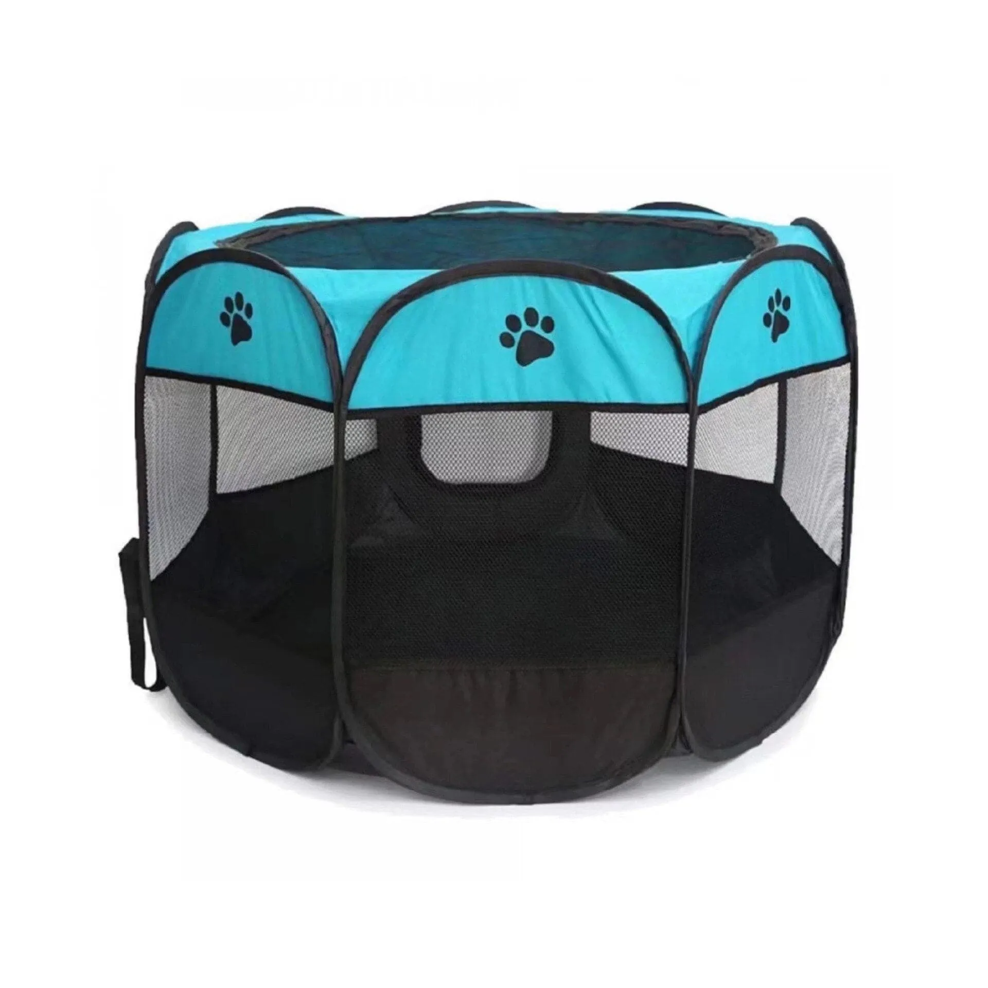 Portable Folding Pet Tent Dog House Octagonal Cage For Cat Tent Playpen Puppy Kennel Easy Operation Fence Outdoor Big Dogs House