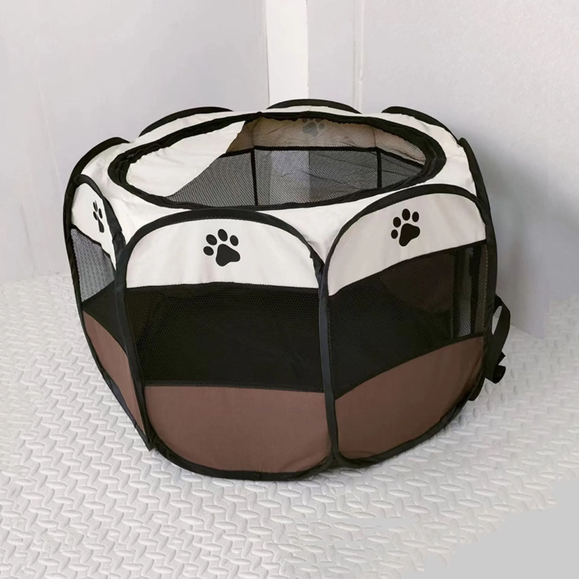 Portable Folding Pet Tent Dog House Octagonal Cage For Cat Tent Playpen Puppy Kennel Easy Operation Fence Outdoor Big Dogs House