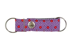 Purple/Orange Hexagon Snappy Keychain - 762
