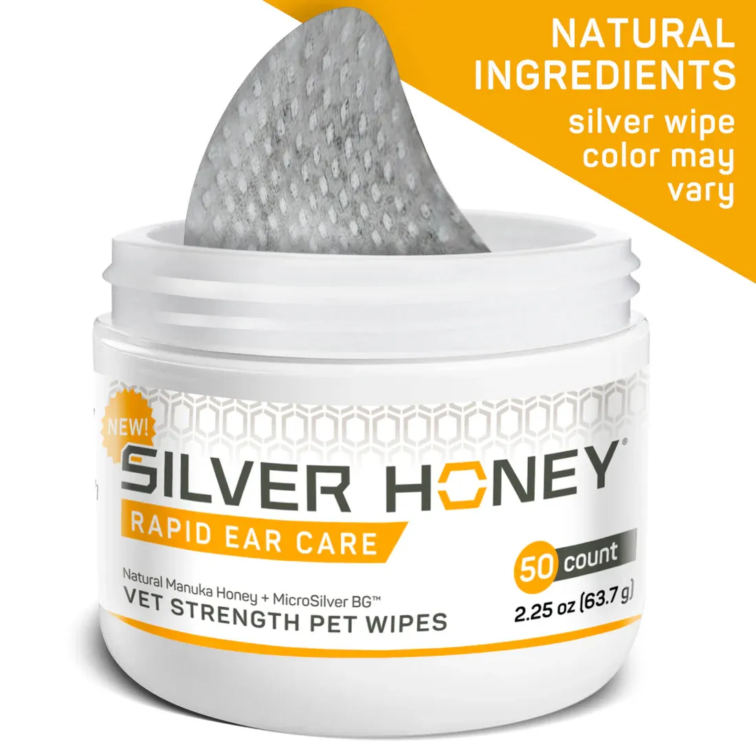 Rapid Ear Care Vet Strength Pet Wipes - 50ct