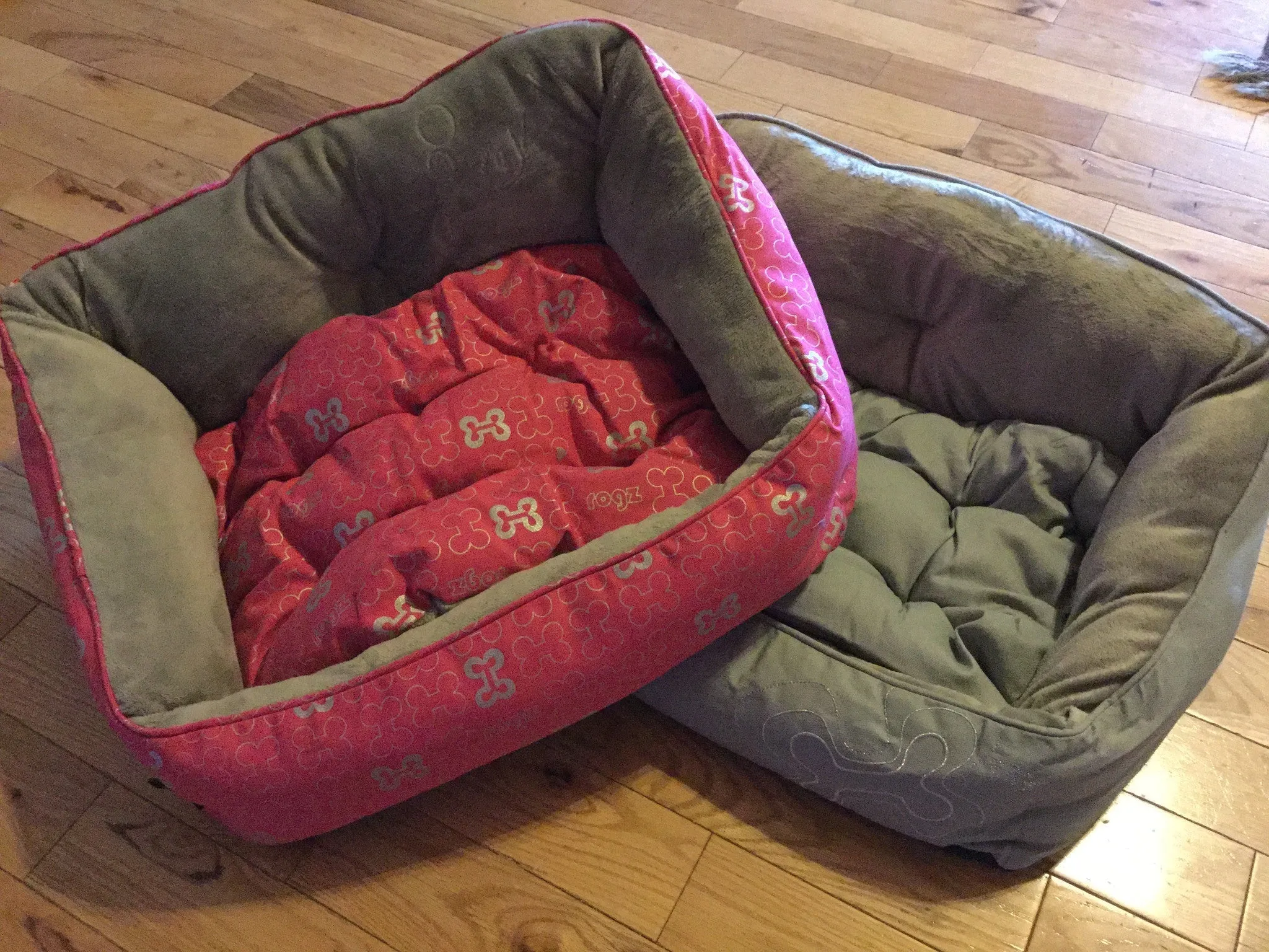 Rogz Trendy Podz Beds in Pink Bones (Small) SALE