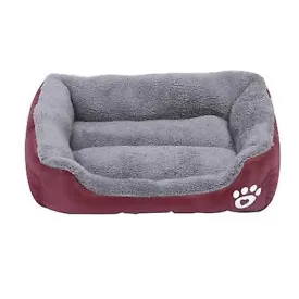 S 43*32cm wine red Pet cat, dog bed, soft and comfortable pet nest AZ21832