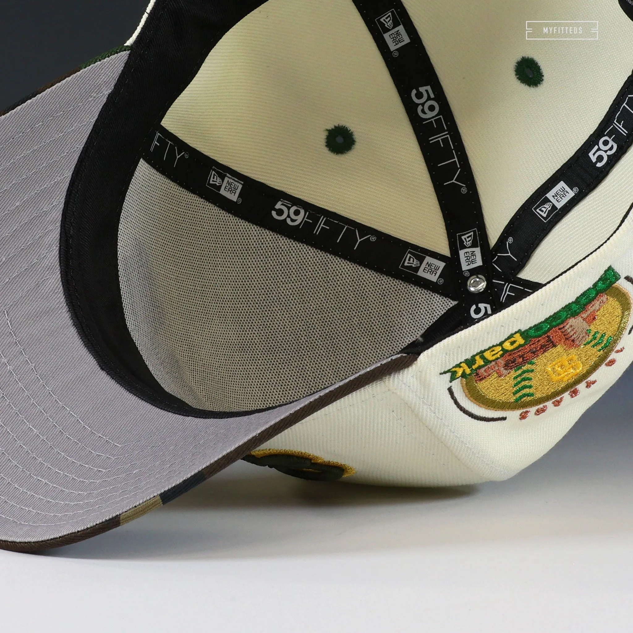 SAN DIEGO PADRES PETCO PARK 10TH ANNIVERSARY "OFF WHITE" A-FRAME 59FIFTY NEW ERA CAP