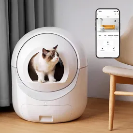 Self Cleaning Smart Automatic Cat Litter Box for Multiple Cats, Cat Robot Litter Box, Health Scooping Automatically, Odor Removal, App Control