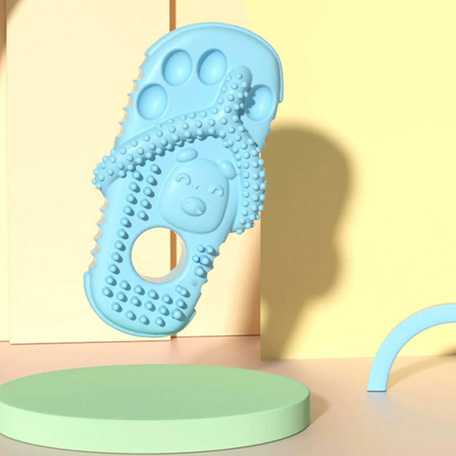 Slipper Shape Dog Chew Toys: TPR Dog Teething Toys for Interactive Fun and Boredom Relief