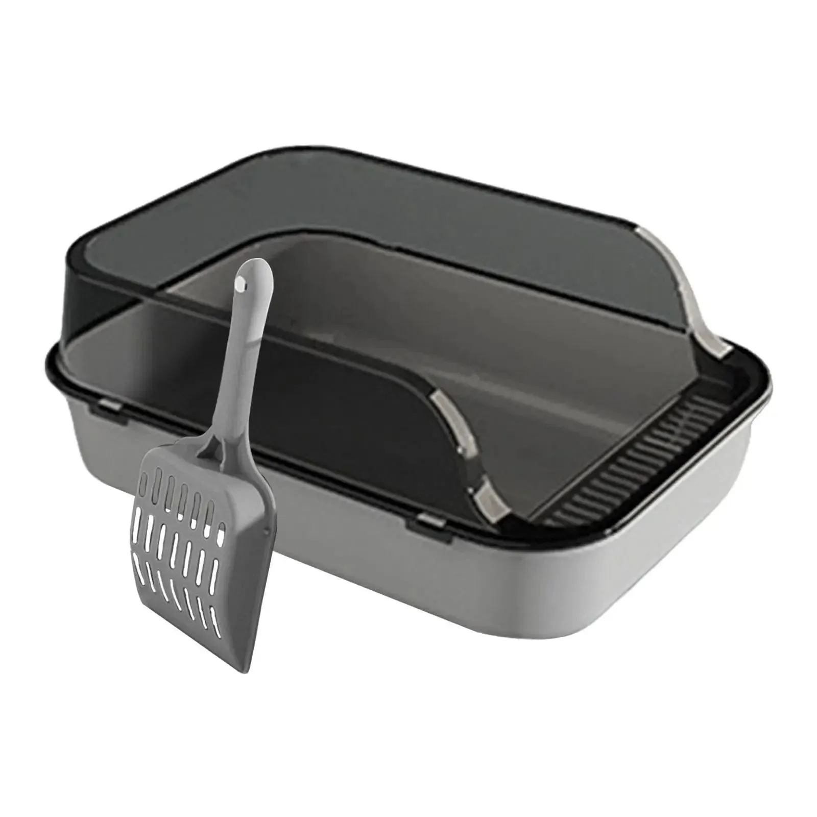 Splash-Proof Open-Top Cat Litter Box Bedpan