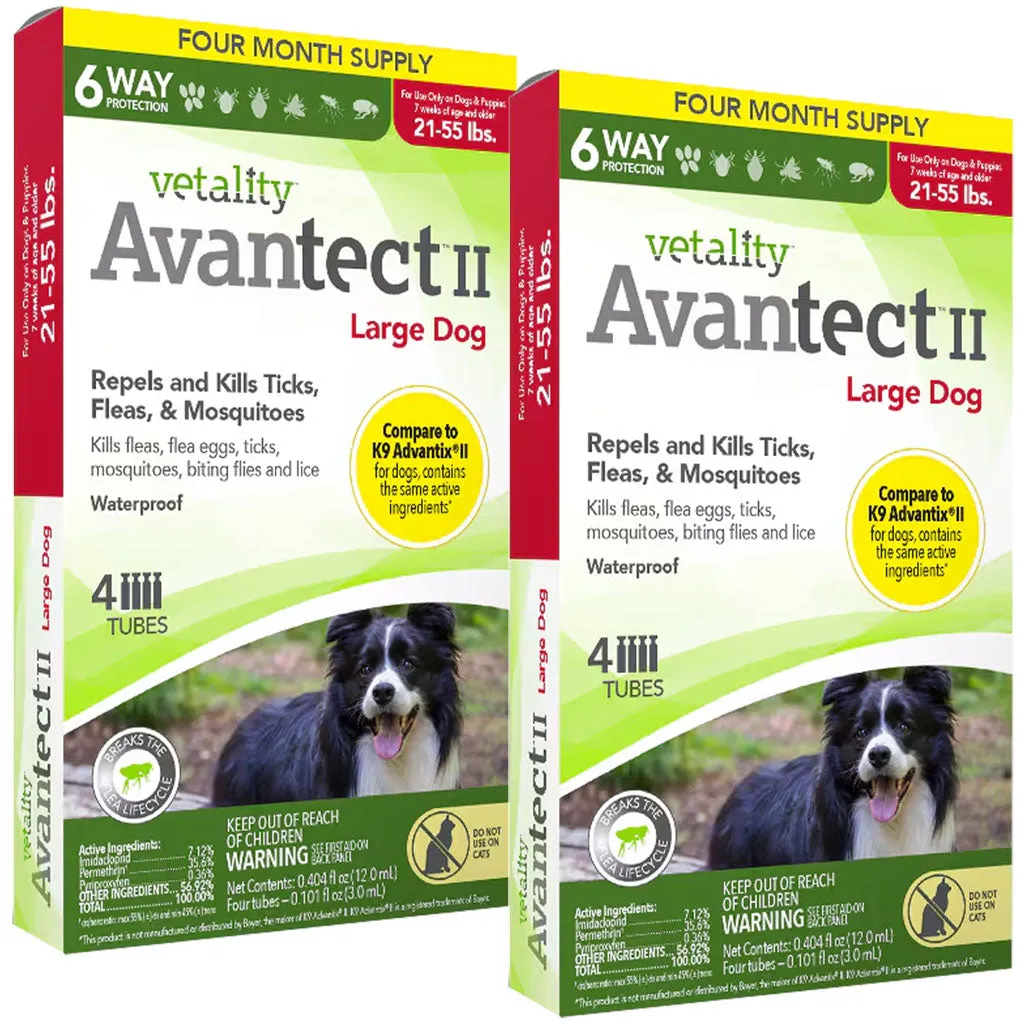 TevraPet Vetality Avantect II for Large Dog 21-55 lbs