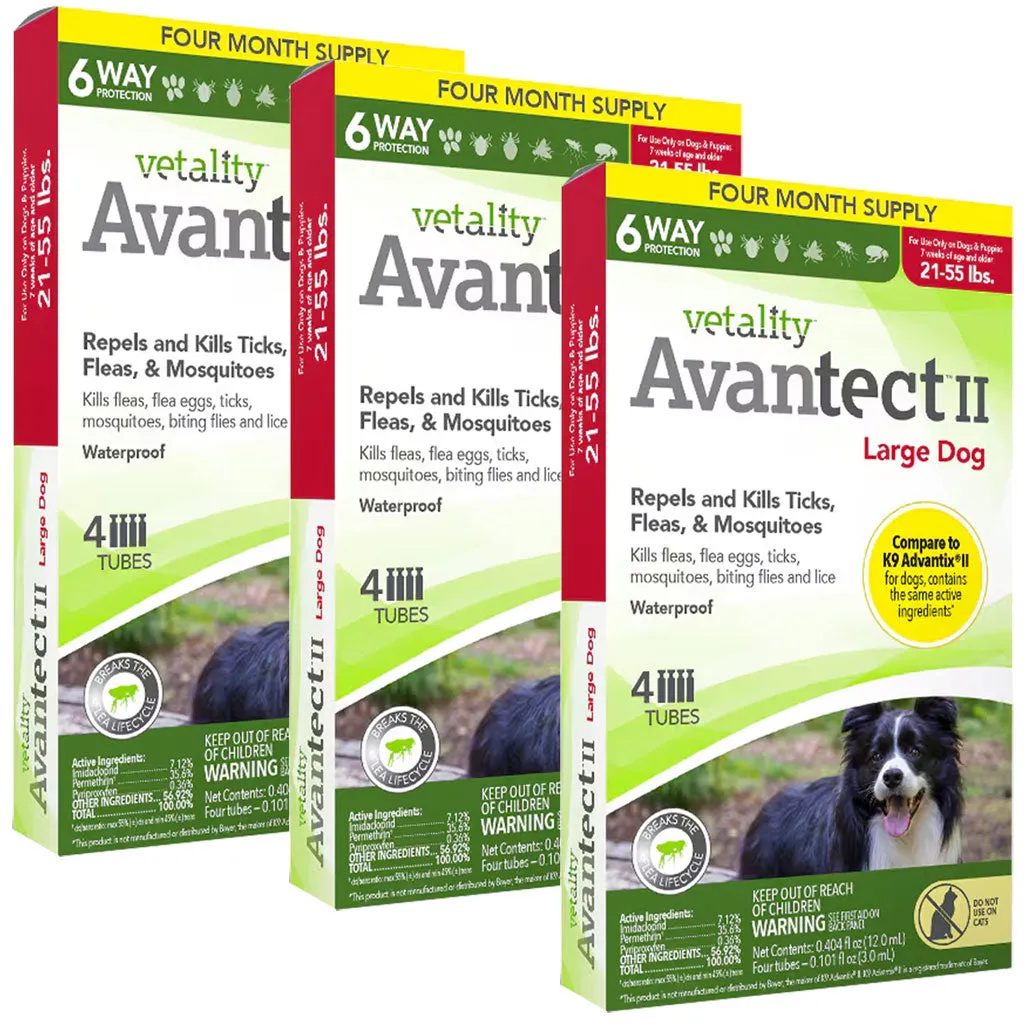 TevraPet Vetality Avantect II for Large Dog 21-55 lbs