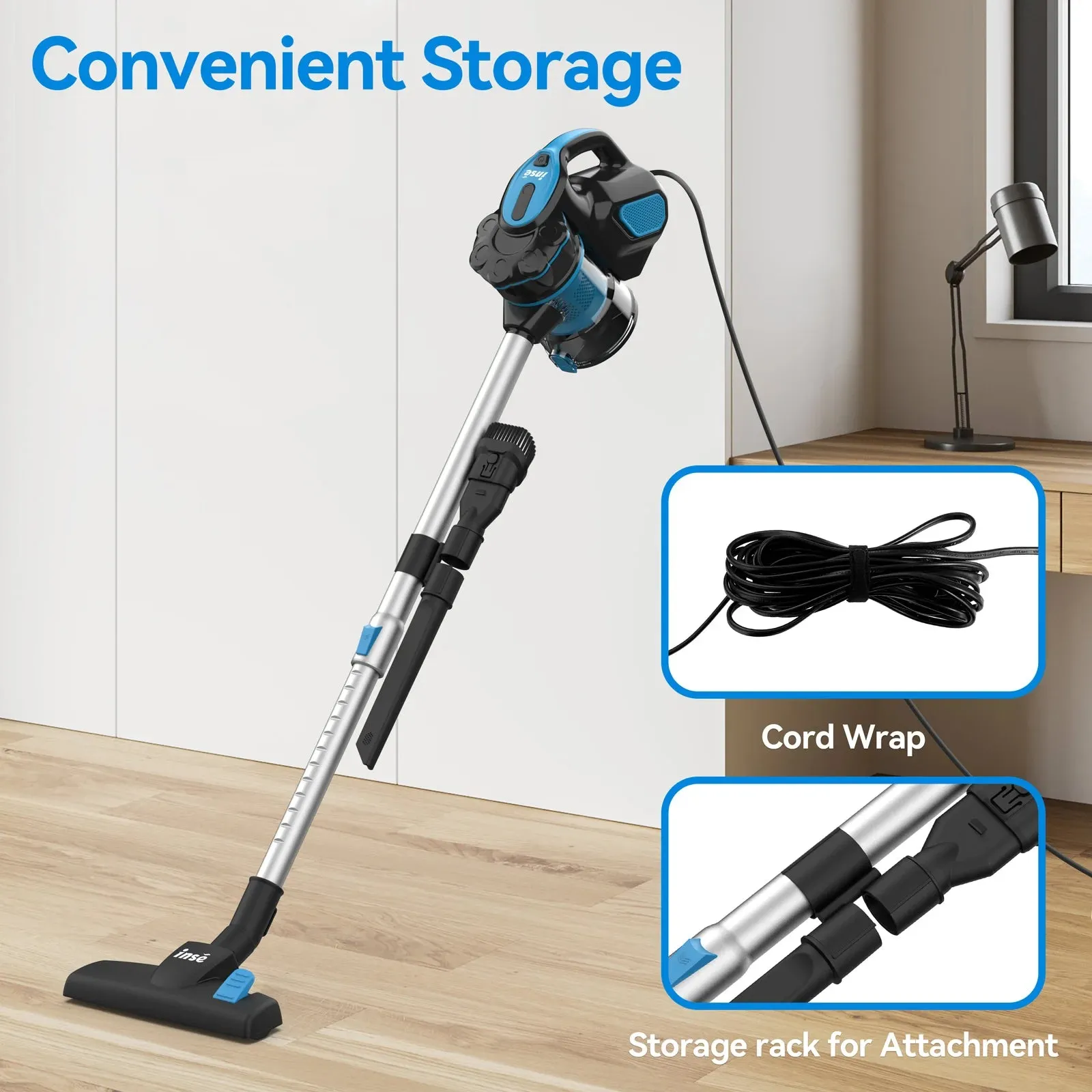 TurboClean SwiftPro 600W Stick Vacuum