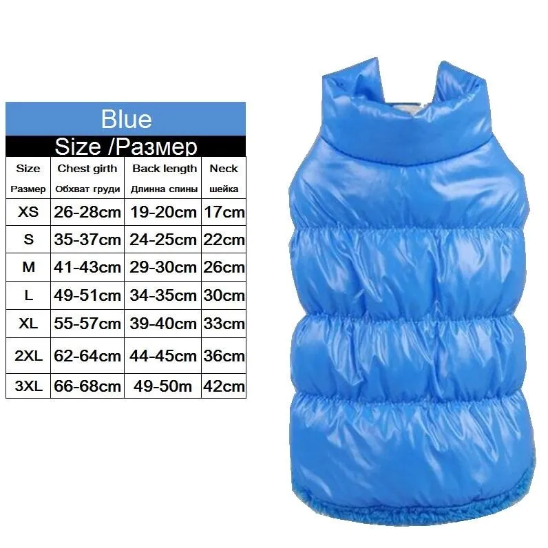 Warm Dog Clothes Winter Fleece Inside Pet Vest Puppy Outfit Dog Jackets _mkpt44