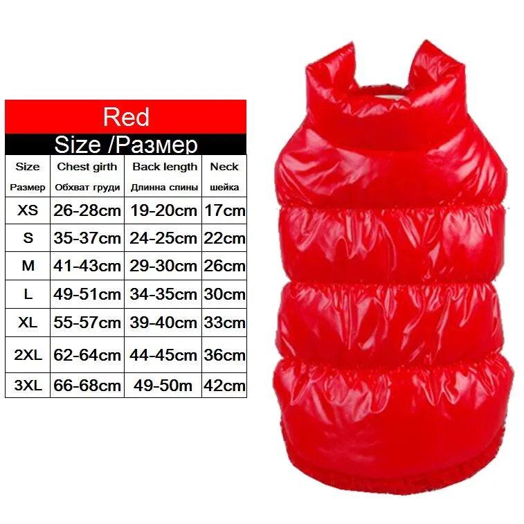 Warm Dog Clothes Winter Fleece Inside Pet Vest Puppy Outfit Dog Jackets _mkpt44